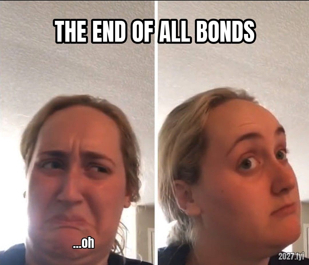 Kombucha girl grimacing, then reconsidering. THE END OF ALL BONDS / ...oh