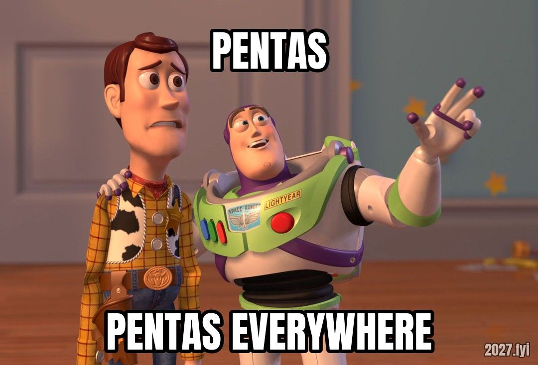 Buzz shows Woody the horizon. PENTAS / PENTAS EVERYWHERE