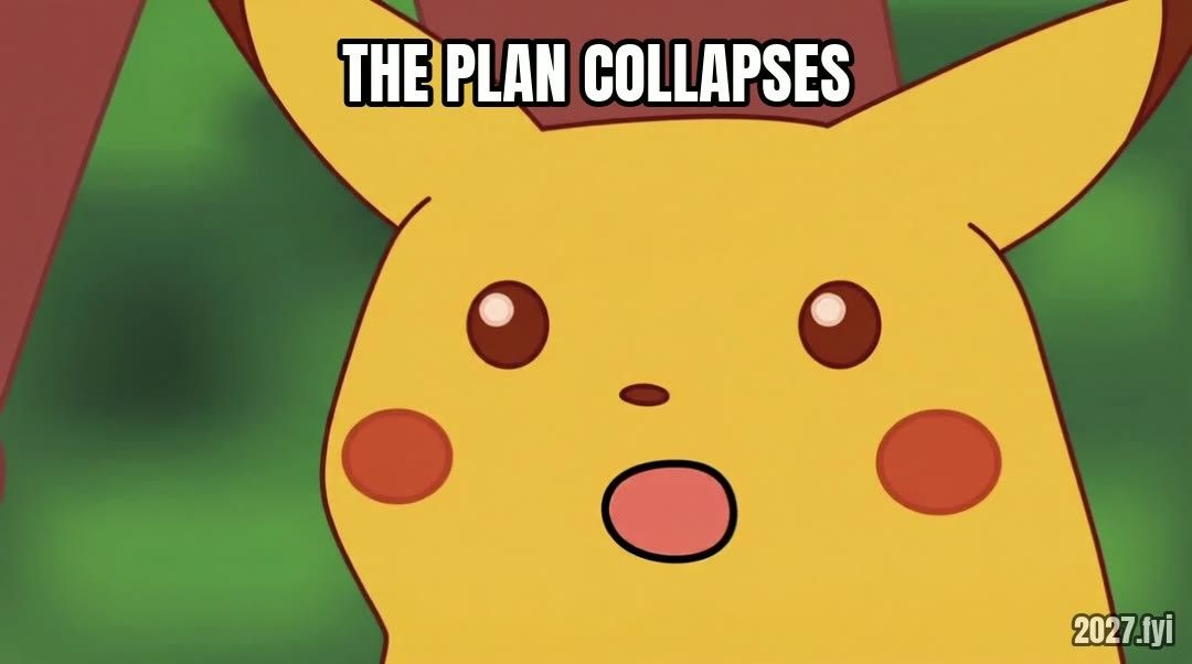 Surprised Pikachu. LETS THE MIND DECIDE FOR 40 YEARS / THE PLAN COLLAPSES